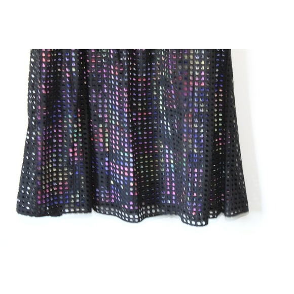 NWT Lane Bryant Perforated Eyelet Dress Black Multicolor Plus Size 18 H12952 - Picture 4 of 11